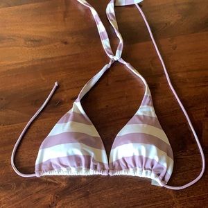 Striped bikini top